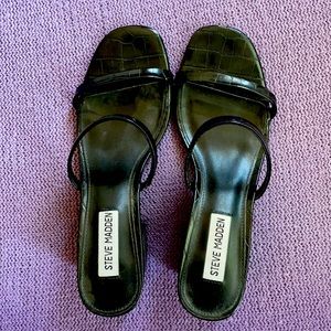 Steve Madden Croc Embossed Sandals